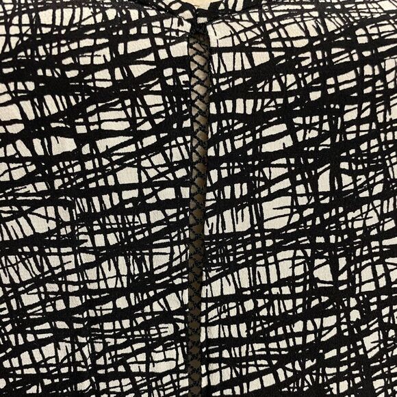 Intermix Black & White Designed 100% Silk Slip Dress w/Cut Outs (Large) - Picture 13 of 13